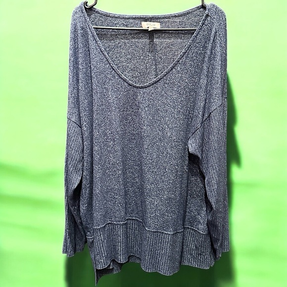 Per se navy Blue Knit light weight Sweater 1X - Picture 1 of 6